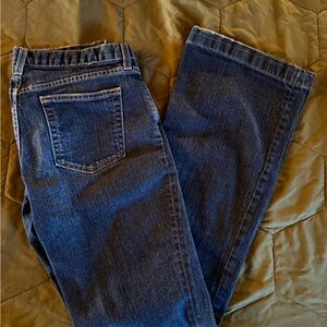 GAP - Long & Lean, Women's Flare Jeans - Dark Blue